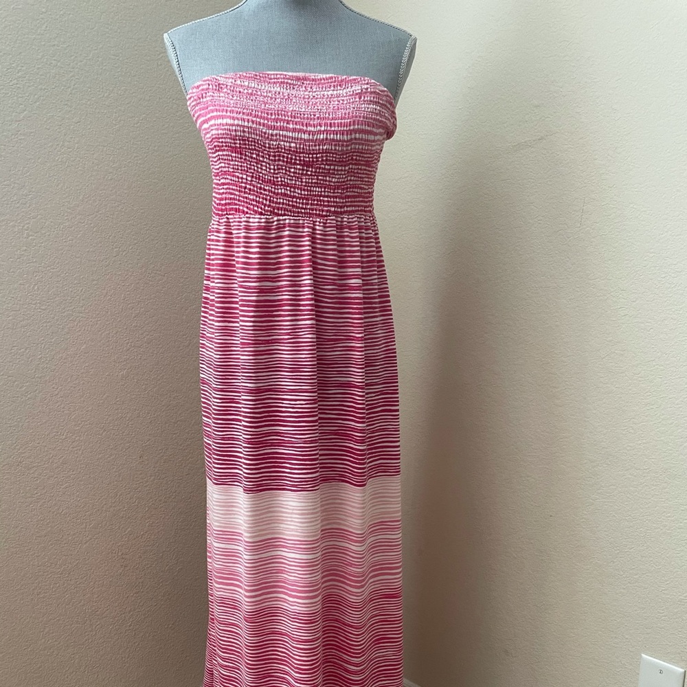 Strapless maxi dress